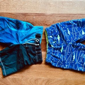 Shark kids swim trunks